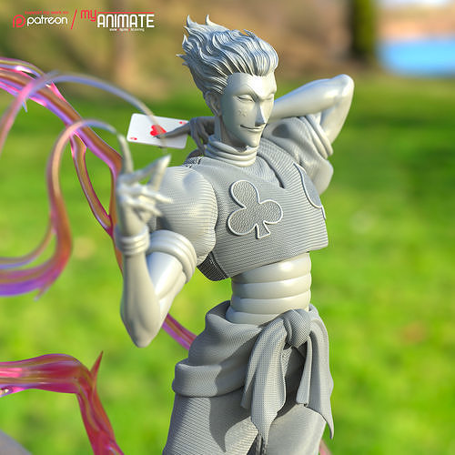 hisoka hunterxhunter - myanimate gon killua netero hxh anime art sculptures 3D print model - Mito3D