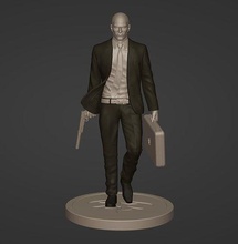 tetikçi ajan 47 suikastçı agent47 video oyunu karakter kan parası sessiz suikastçi kod adı oyun tabanca hobi kendin yap 3d print model - Mito3D