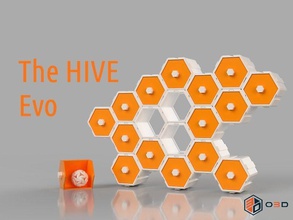 hive evo - modular drawer system storage container office workshop drawers interlocking small parts organization hexagonal hobby desk home decor contemporary house tidy 3d printable 3d print model - Mito3D