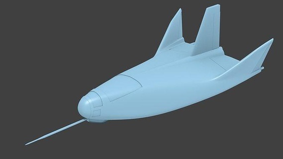 hl 10 levage corps avion concept nasa USAF espace Navette loisir DIY 3d print model - Mito3D