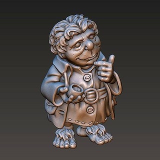 Hobbit minyatür heykelcik fantezi karakter shire Kral yüzükler cüce Bilbo Baggins minyatürler figürinler karikatür Sanat heykeller 3d print model - Mito3D