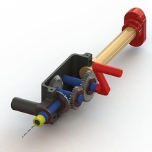 hobby drill hand tools gear woodwork equipment screwdriver power diy 3d print model - Mito3D