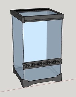 hobbista terrario arboreo 3d stampa Fai exoeconomico bicchiere pla conveniente serbatoio tarantola allegato passatempo 3d print model - Mito3D