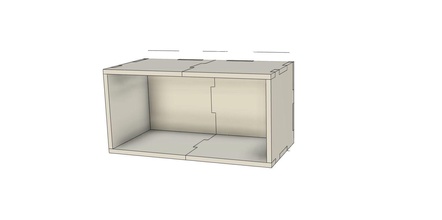 hobbyzone storage hutch module container box display showcase case hobby diy 3d print model - Mito3D