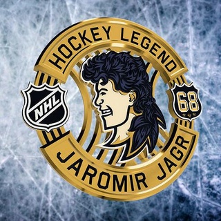 hockey medal jaromir jagr 3d print design nhl magnet badge player legend sport logo sign art coins badges 3d print model - Mito3D