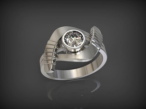 hockey-ring ring Schmuck Silber gold Juwel Hochzeit sport engegement gem Edelsteine bedruckbar ist genial Diamant-ring Mode-Schönheit diamant sterling Eishockey Ringe 3d print model - Mito3D