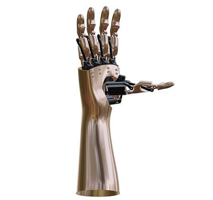 passeio braço robótico protético mão robô mecânico dedo luva passatempo faça robótica 3d print model - Mito3D