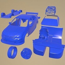 gehalten Kommodore vf 2013 druckbar Wagen trennen Teile Körper Slot 1 10 scalextric tamiya rc miniz Crawler Kyosho axial 3d print model - Mito3D