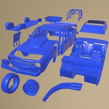 holden torana 4 puerta carrera coche vehiculo 1977 imprimible partes cuerpo espacio 1 10 scalextric Tamiya rc miniz tractor kyosho 3d print model - Mito3D