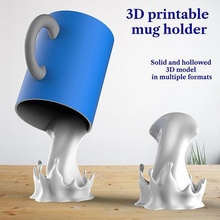 Kulp destek Fincan sıçrama dekor 3d yazdırılabilir Kahve ev eşyaları mutfak yemek 3d print model - Mito3D