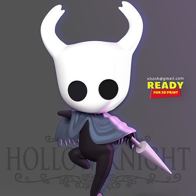 cavo cavaliere hollowknight carina cartone animato carattere gioco 3dprint statua guerriero scultura 3dprinting figura figurina fan art arte sculture 3d print model - Mito3D