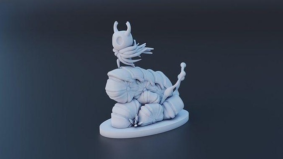 hollow knight cliff hollowknight game games art character hornet print miniature silksong printable toys fanart figurines miniatures figure 3d print model - Mito3D