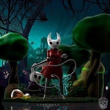 hollow knight figure art lady female girl woman fantasy scifi 3dprint glass sculpture character miniature game hollowknight hornet switch clothing toys games 3d print model - Mito3D