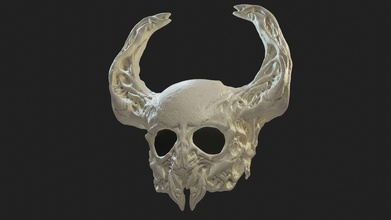 hollow knight helmet skull hollowknight mask cosplay props gamecharacter games toys 3d print model - Mito3D