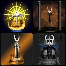 hollow knight pack pure sealed vessel radiance hornet toys 3d print statue miniature games figure scrolling light shadow miniatures figurines 3d print model - Mito3D