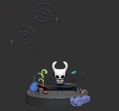 creux chevalier stl indé jeu jouets diorama jeux 3d print model - Mito3D