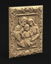 kutsal aile heykel Sanat dekor heykeller şekil Rahatlama mermer cnc din isa İsa Aile klasik barok oyulmuş Odun yazdırılabilir 3dprint 3dmodel 3d print model - Mito3D