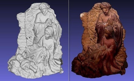 kutsal aile model 3d baskı Sanat heykel şekil dekor 3dprint baş heykeller Hıristiyan isa kilise Mary bakire Rahatlama cnc öğütme Katolik aziz dini 3d print model - Mito3D