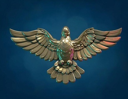 kutsal ruh güvercin güvercin çobanpüskülü ruh İsa Tanrı takı din kilise kutsal Sanat heykeller 3d print model - Mito3D