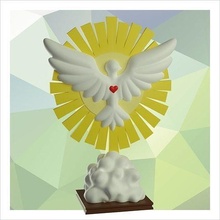 holy spirit religious image decor religion art religiou object deco praying catholicism house 3d print model - Mito3D