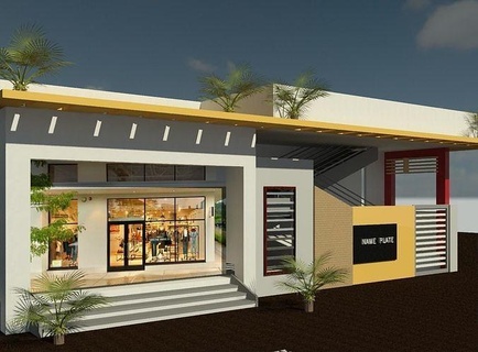 home shop exterior building architecture house 3d print model - Mito3D