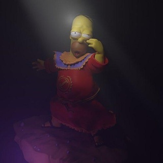 Homer Simpson harika Simpsons yazdırılabilir Sanat heykeller 3d print model - Mito3D