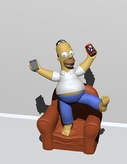 homer simpson 3d model printing 3dprinting beer homersimpson thesimpsons zbrush modeling character bart lisa printable games toys miniatures figurines 3d print model - Mito3D