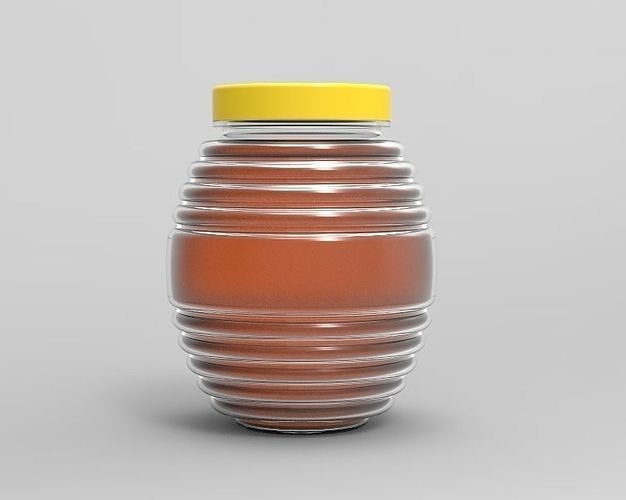 mel garrafa 800ml jarra boiam Panela recipiente pente vidro plástico líquido natural casa acessórios 3D print model - Mito3D