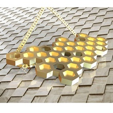 honey pendant 2 jewelry nature bee fashion modern pendants 3d print model - Mito3D