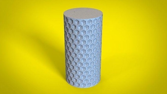 bal peteği mum silikon kalıp balmumu moule dekor yazdırılabilir housedeco genel ev yapımı zanaat kabarcık Cylindre hobi kendin yap Bougie 3d print model - Mito3D