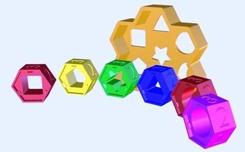 panal de marco juegos-juguetes matemáticas cálculo números puzzles colores juegos los juguetes 3d print model - Mito3D