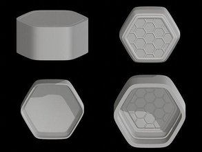 honeycomb mold diy craft bathbomb bath bomb spa beauty mould baking food design hobby 3d print model - Mito3D