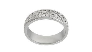 honeycomb ring size 5 1-2 gold silver printable gem brilliant jewelry rings gift happy fashion beauty platinum carat diamond brillant diamant sapphire vintag 3d print model - Mito3D