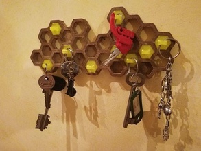 miele favo parete appendiabiti ape chiave supporto arte casa design 3d stp organizzatore titolare ragazzi giocattolo giocattoli accessori 3d print model - Mito3D