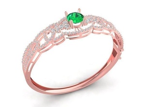 hongkong diamond bangle 1213 jewelry fashion accessories gold woman women design bracelets 3d print model - Mito3D
