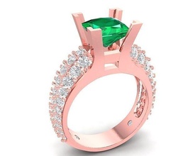 hongkong diamant dame ring 3117 schmuck mode zubehör gold frau frauen design ringe 3d print model - Mito3D
