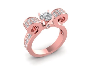 hongkong diamond ring 2013 jewelry fashion accessories gold man men woman women unisex design fengshui rings 3d print model - Mito3D