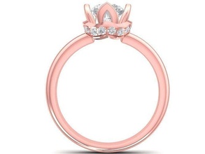 hongkong diamond women ring 2992 jewelry fashion accessories gold woman design rings 3d print model - Mito3D
