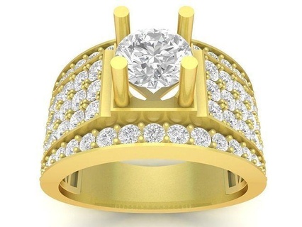 hongkong lucky diamond men ring 3391 jewelry fashion accessories gold man new design fengshui korea rings 3d print model - Mito3D