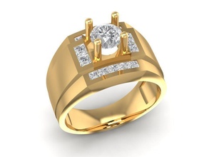 Hong Kong lujo diamante anillo hombres 650 joyería joya Moda accesorios oro hombre mujer unisexo diseño Feng Shui anillos 3d print model - Mito3D