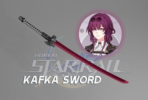Honkai Star Schiene Kafka Schwert Anime Cosplay Katana Spiel Charakter Genshin Einschlag Spiele Spielzeuge Zubehör 3d print model - Mito3D