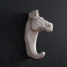 hook horse head 3d print art sculptures furniture door 3d print model - Mito3D