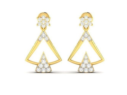 hoop earrings earring 3dmodel cad jewelry usa canada diamond diamonds emerald 3dprinting 3d delicate women silver jewel gem ring 3d print model - Mito3D