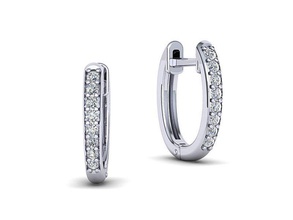 hoop earrings diamond 3dmodel jewelry usa jewelery delicate woamn earring canada classic jewel silver gold sapphire emarald diamonds 14k 3dprinting 3d print model - Mito3D