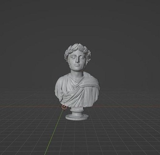 horace quintus horatius flaccus augustus roman poet romanpoet latin octavian caesar homeros art sculptures 3d print model - Mito3D