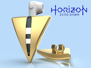 horizon zero dawn vizor airpod cosplay 3d model print game aloy focus dawnvideo games gadget toys accessories 3d print model - Mito3D