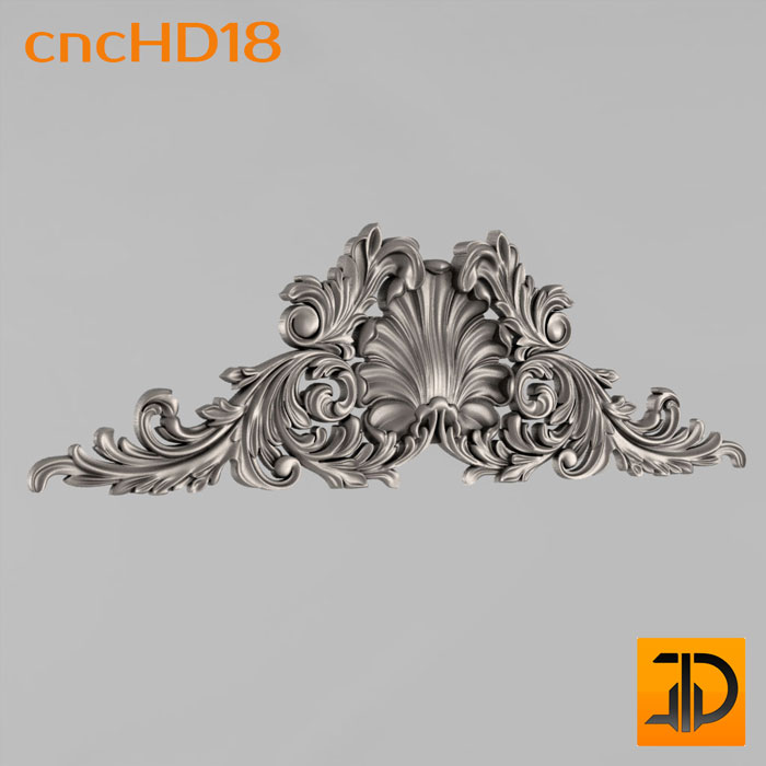 horizontal decor cnc prototyping carved decorative architectural details decoration house 3D print model - Mito3D