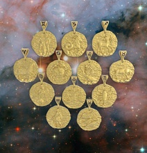 horoscope pendant set sign jewelry zodiac astrological astrolog mysticism sagittarius art aries pisces lion cancer scorpion virgo libra taurus jewel pendants 3d print model - Mito3D