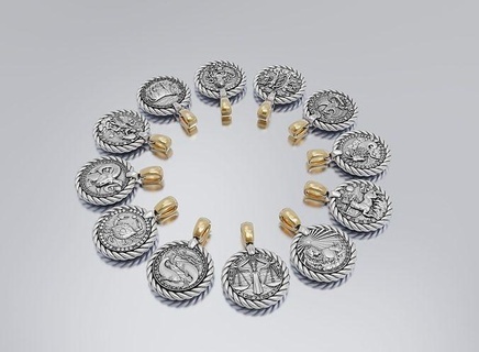 horoscope pendants horoscope pendant jewelry shining platinum luxury necklace chrome rope art luster silver gem diamond ring gold brilliant sterling pendants diamond ring  3d print model - Mito3D
