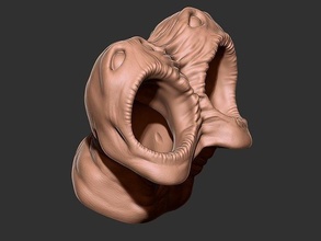 horror pot 2 heads 3d printer figurine statue printable monster creature cup house decor 3d print model - Mito3D